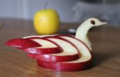 Apple-Carving: Schwan