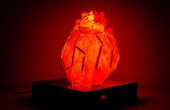 Puls-sensing facettierte Herzen Lampe