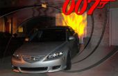 Machen Sie ein James Bond Spion Auto (w / Waffen) und ein Spion Schule Halloween Display