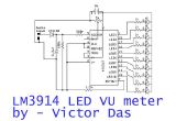 LM3914 basierten LED-VU-METER von Victor Das