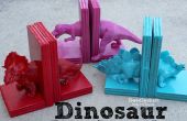 Dinosaurier-Buchstützen mit Heißkleber! 