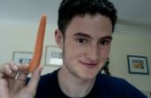 Wie eine Karotte, richtig zu essen! 