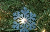 Gefrostet klar Snow Flake Ornament
