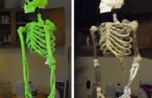 DIY Skelett aus Stöcken, String, Schaum und Pappmaché hergestellt '