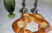 Davidstern geformt Challah Brot