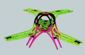 Quadrocopter Rahmen-Design (Fiberglas). 
