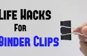 16 Leben Hack mit Binder Clips