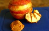 Erdnussbutter-Apple Schichten