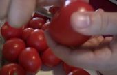 De-ergeben sich leicht eine Tomate Lifehack