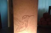 Machen eine Vogel Papier Tee Licht Kerze Lampe ausgeschnitten