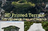3D Gelände von GoogleMaps mit SketchUp gedruckt
