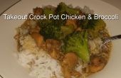 Crock Pot Huhn & Brokkoli herausnehmen