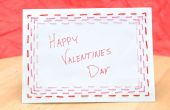 Genähte Grenze Valentine's Day Card