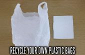 Recyceln Sie Plastiktüten in nutzbare Kunststoffplatten