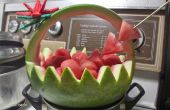 Einfach Wassermelone Korb