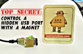 Streng geheim: einen versteckten USB-Anschluss mit einem Magneten zu kontrollieren! 