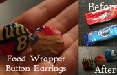 Süßigkeiten essen Wrapper Taste Ohrringe /
