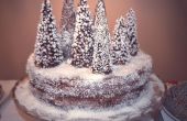 Verschneiten Wald Kuchen