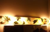 Eine Eitelkeit Badezimmerlicht mit Kaffeefilter, Blättern und Farnen zu renovieren! 