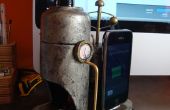 Steampunk-Iphone-Dock mit Rauchen Kessel