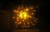 3-dimensionale Sternhaufen: Acryl + LED Licht Skulptur