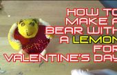 Wie erstelle ich einen Bären mit einer Zitrone zum Valentinstag