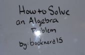 Wie eine Algebra-Problem zu lösen