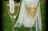 Braut & Bräutigam Hochzeit dekorative Gläser