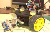 Einfache Linie Anhänger Roboter mit einem Actobotics Runt Rover sprießen