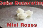 Einfache Kuchen dekorieren - Mini Fondant Rosen