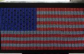 USA-Flagge, die mit diffusen LED