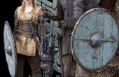 Wikinger-TV-Show Staffel 1: Ragnar und Lathgertha Kostüme mit Bonus-Haar-Anleitung wie man