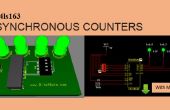 3D 4-Bit-synchrone Zähler - Multisim