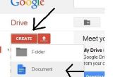 Anweisungen zur Verwendung von Google-Dokumente in Google Drive