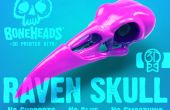 Wie ein 3D zusammenzubauen gedruckte Raven Skull and Display Mount