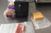 Wie erstelle ich ein Bagel Schinken und Käsesandwich