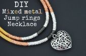 DIY Mixed Metal springen Ring Halskette