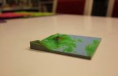 3D Drucken Modelle von Landschaften (Topologie, Berge usw.). 