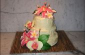 Gluten-freie tropische Blume Kuchen