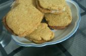 Zitrone Cookie Sandwiches