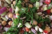 Sommer griechische Farro Salat (Vegan optional)