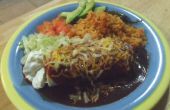 Mexikanische Fake heraus: Bohne Burritos Enchilada Stil