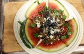 Sweet & saure Zitrusfrüchte Wassermelonen Salat