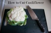 Wie man Blumenkohl geschnitten