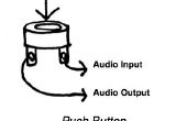 So verbinden Sie einen Druckknopf mit Audio ein- und Ausgang