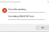 Firmware-Upgrade für USBASP Klon - Festsetzung Fehler Einstellung USBASP ISP Clock