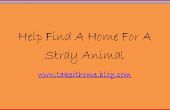 Helfen, ein Haus für eine streunende Tier