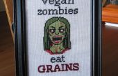 Vegan Zombie cross Stitch + Muster