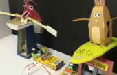 Papercraft Automaten Rennspiel LittleBits Schaltung
