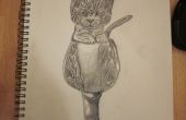 Kätzchen-Bleistift Zeichnung